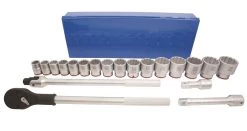 Kobalt Set Drive 3/4-In 20-Piece Mechanic (Sae) Standard Matte