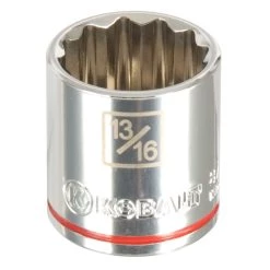 Kobalt Set Socket Drive (Sae) 3/8-In 13/16-In 12-Point Standard Shallow