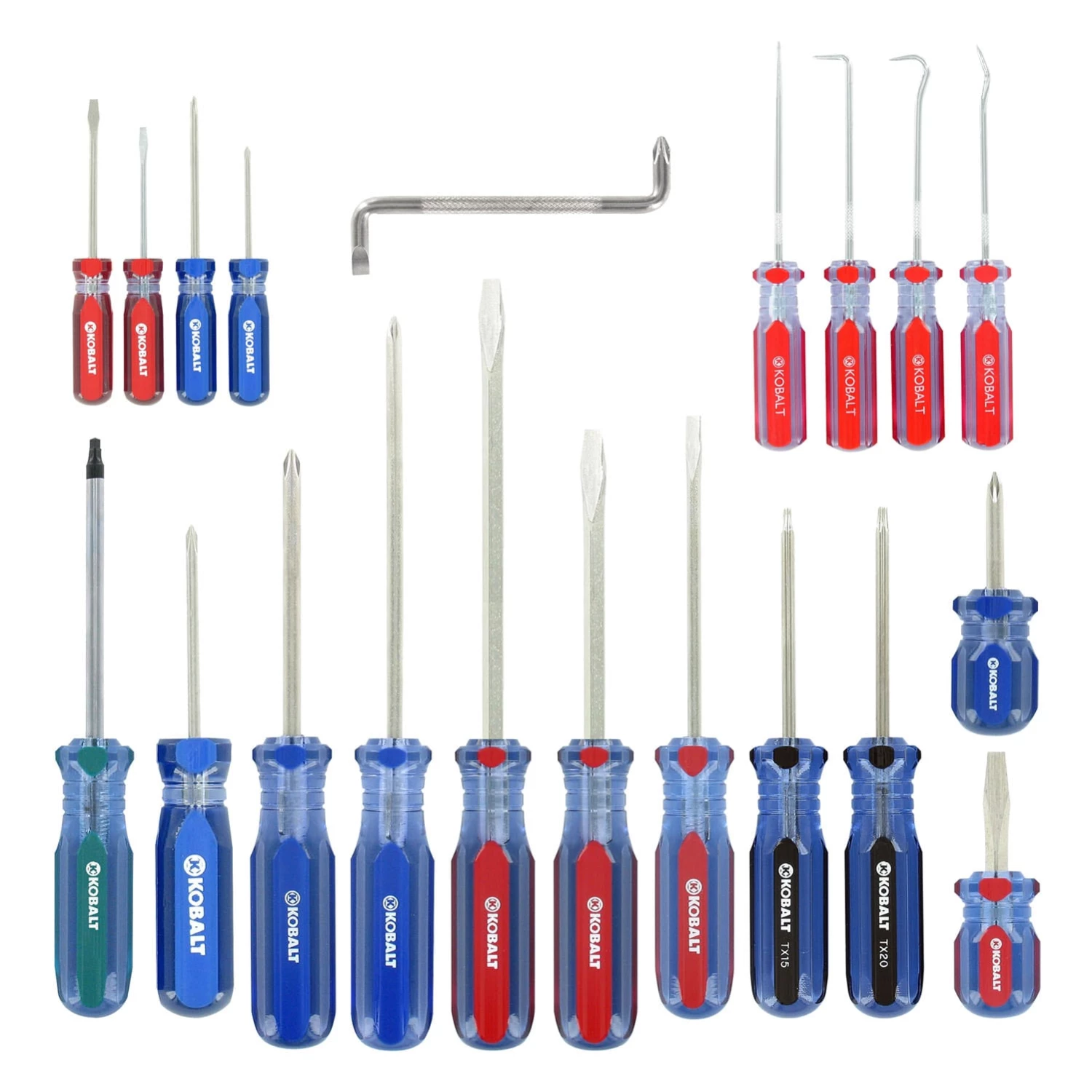 Kobalt Set Screwdriver Handle Acetate 20-Piece 3 Kobalt Set Screwdriver Handle Acetate 20-Piece