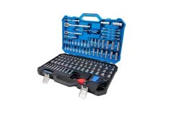 Kobalt Set Chrome 3/8-In) 154-Piece (1/4-In; Mechanic Standard (Sae) Metric Combination Polished