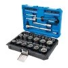 Kobalt Set Chrome 64-Piece 1/2-In;) (1/4-In; 3/8-In; Mechanic Standard (Sae) Metric Combination Polished