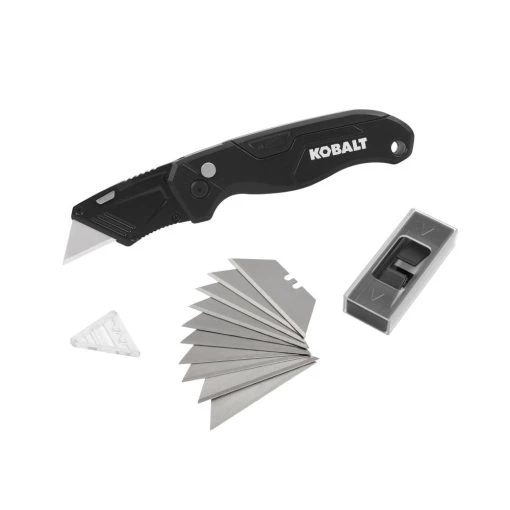 Kobalt Knife Speed Release 10-Blade On Tool Blade Folding Utility Storage Knife -Default Template 7 05029396