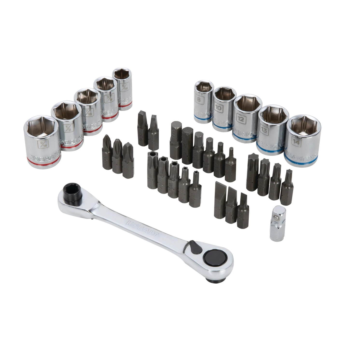 Kobalt Set Chrome 35-Piece Mechanic Standard (Sae) Metric Combination Polished 4 Kobalt Set Chrome 35-Piece Mechanic Standard (Sae) Metric Combination Polished - Image 2