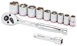 Kobalt Set Chrome (3/8-In) 11-Piece Mechanic Standard Polished
