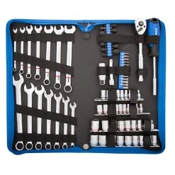 Kobalt Set Chrome 80-Piece (3/8-In) Mechanic Standard (Sae) Metric Combination Polished -Default Template 7 08398796