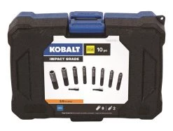 Kobalt Set Impact Socket Drive 10-Piece 6-Point 3/8-In Metric -Default Template 7 08822226