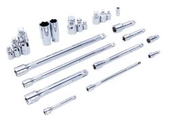 Kobalt Set Drive Socket 22-Piece 1/4-In, 1/2-In 3/8-In