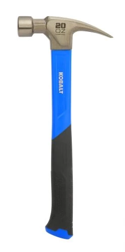 Kobalt Steel Head Hammer Fiberglas 20-Oz Smooth Face Claw