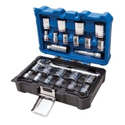 Kobalt Set Chrome 24-Piece (3/8-In) Mechanic Standard (Sae) Metric Combination Polished -Default Template 7 10340574