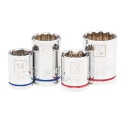 Kobalt Set Chrome 64-Piece 1/2-In;) (1/4-In; 3/8-In; Mechanic Standard (Sae) Metric Combination Polished -Default Template 7 10409016