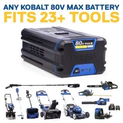 Kobalt Charger Chainsaw 5 Ah Max 18-In 80-Volt Electric Included) Brushles Cordles -Default Template 7 12158301