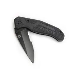 Kobalt Pocket Knife Blade Stainless Steel 3.5-In Serration