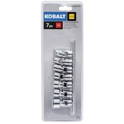 Kobalt Set Socket Drive 3/8-In 7-Piece 12-Point (Sae) Standard Shallow -Default Template 7 15100817