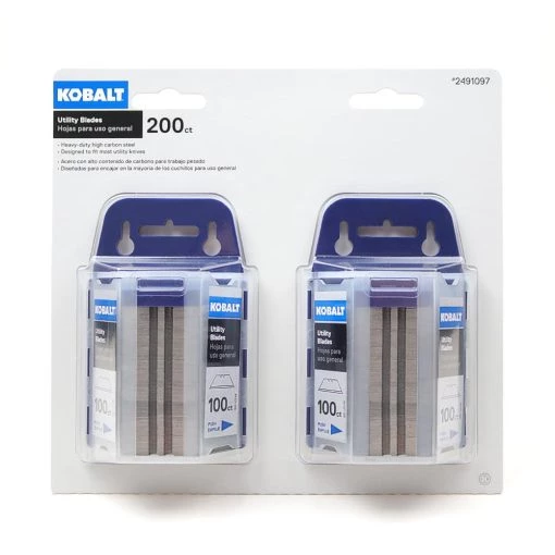 Kobalt Razor Blade(200-Pack) Blade Steel Carbon Replacement Utility -Default Template 7 15689067