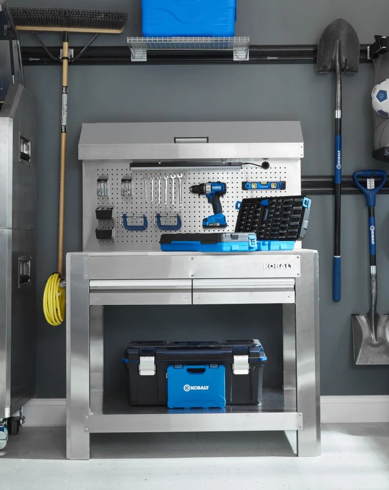 Kobalt Bench Wood 36-In H 45-In W 3-Drawer Work 6 Kobalt Bench Wood 36-In H 45-In W 3-Drawer Work - Image 4