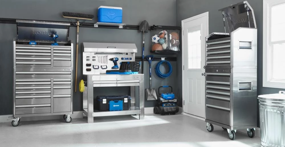 Kobalt Bench Wood 36-In H 45-In W 3-Drawer Work 9 Kobalt Bench Wood 36-In H 45-In W 3-Drawer Work - Image 7