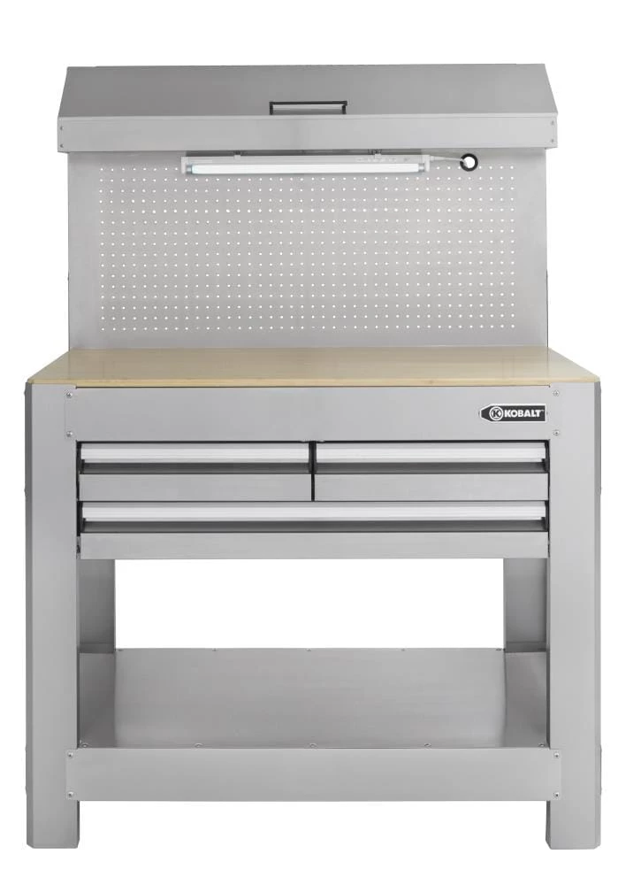 Kobalt Bench Wood 36-In H 45-In W 3-Drawer Work 3 Kobalt Bench Wood 36-In H 45-In W 3-Drawer Work