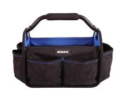 Kobalt Tool Bag Tote Polyester 15-In Blue Black