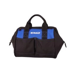 Kobalt Tool Bag Polyester 12-In Blue Black
