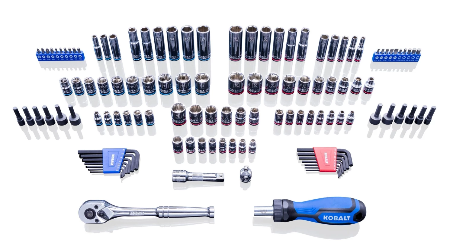 Kobalt Set Chrome (3/8-In;) 118-Piece Mechanic Standard (Sae) Metric Combination Polished 5 Kobalt Set Chrome (3/8-In;) 118-Piece Mechanic Standard (Sae) Metric Combination Polished - Image 3