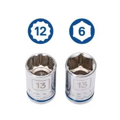 Kobalt Set Chrome 3/8-In) (1/4-In; 138-Piece Mechanic Standard (Sae) Metric Combination Polished -Default Template 7 16501582