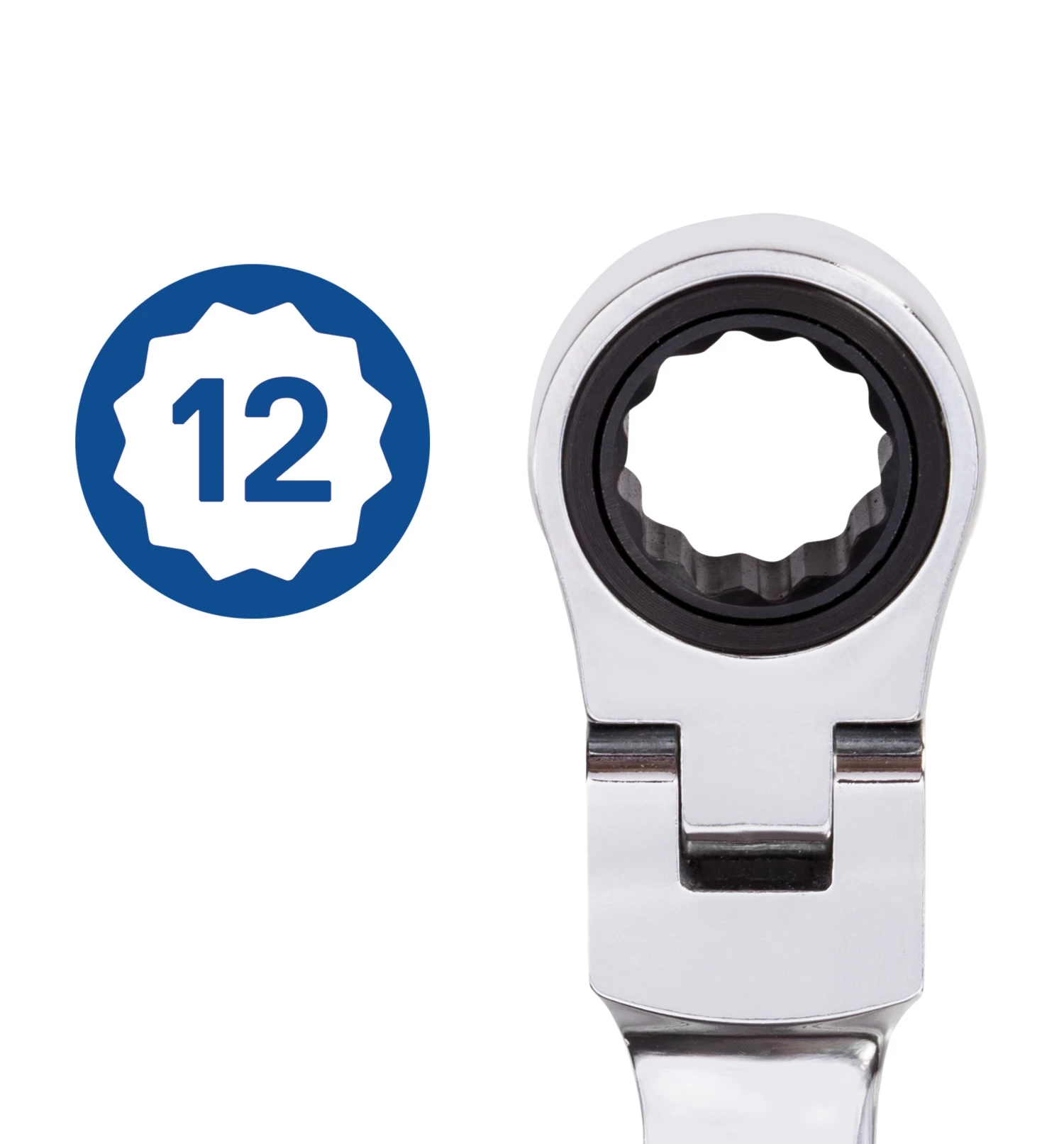 Kobalt Set Ratchet Head Ratchet Wrench 8-Piece 12-Point Flexible (Sae) Standard 5 Kobalt Set Ratchet Head Ratchet Wrench 8-Piece 12-Point Flexible (Sae) Standard - Image 3