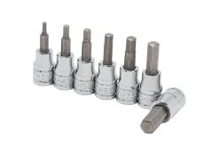 Kobalt Set Driver Drive Socket 3/8-In 7-Piece Metric Hex Bit