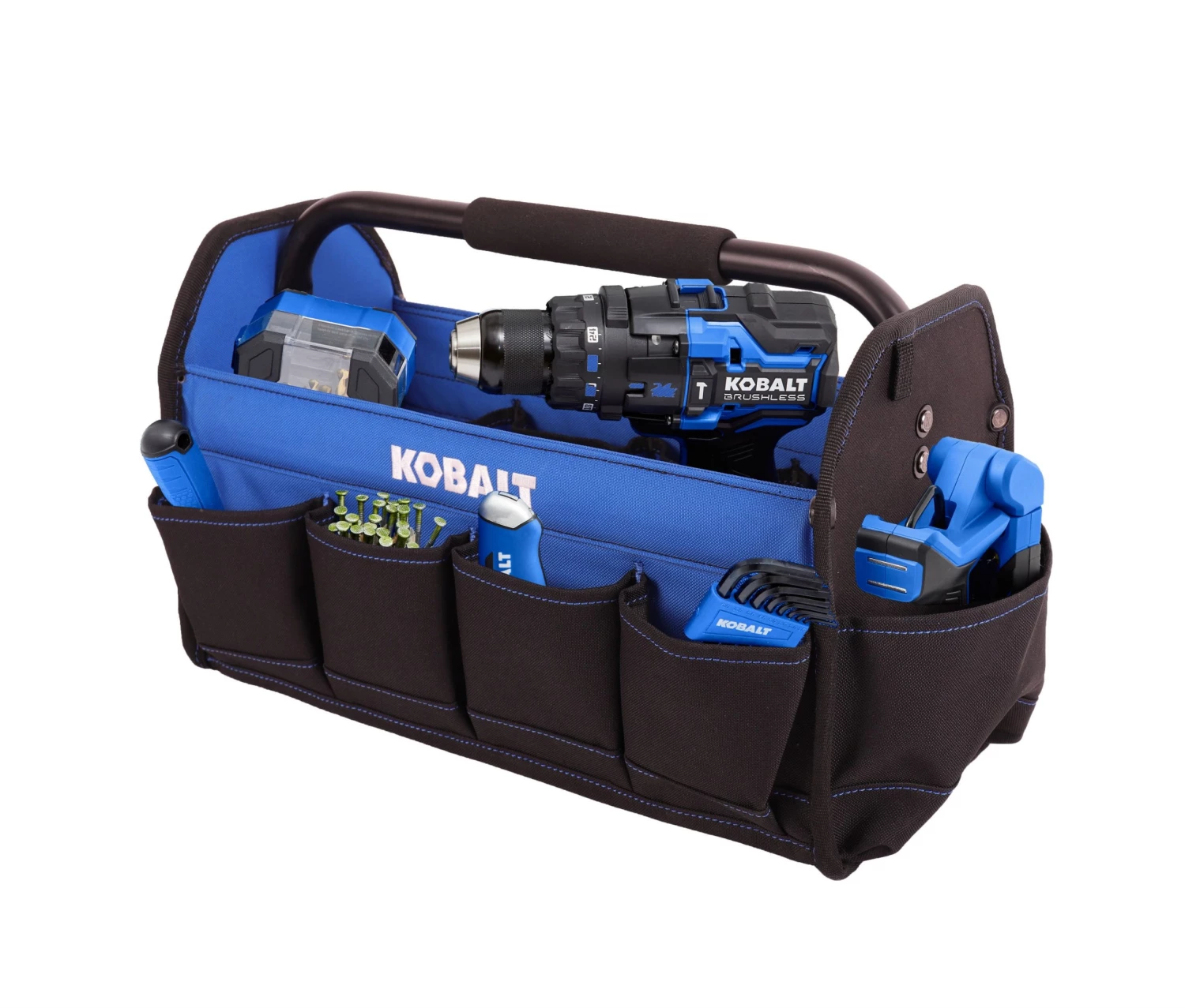 Kobalt Tool Bag Tote Polyester 16-In Blue, Black 4 Kobalt Tool Bag Tote Polyester 16-In Blue, Black - Image 2