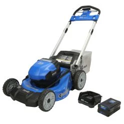 Kobalt Lawn Lawn Charger Mower Max 21-In 6 Ah 80-Volt Electric Cordles Push Included) Self-Propelled Brushles