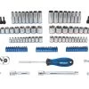 Kobalt Set Chrome 3/8-In) 135-Piece (1/4-In; Mechanic Standard (Sae) Metric Combination Polished