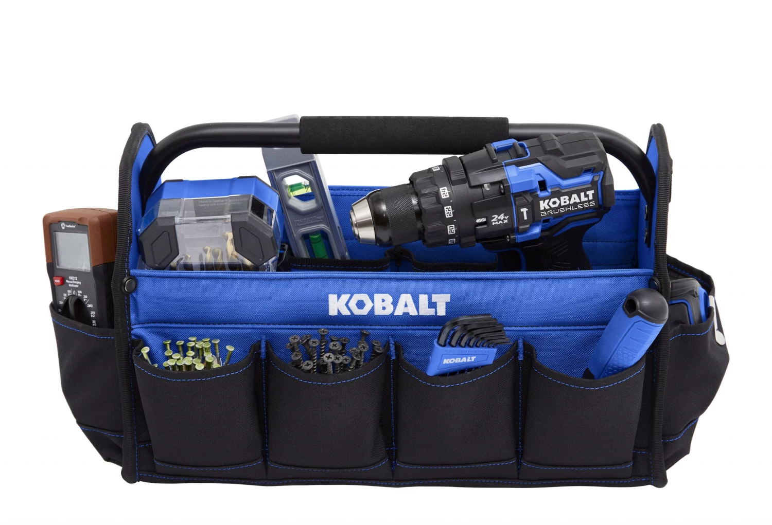 Kobalt Tool Bag Tote Polyester 16-In Blue, Black 8 Kobalt Tool Bag Tote Polyester 16-In Blue, Black - Image 6