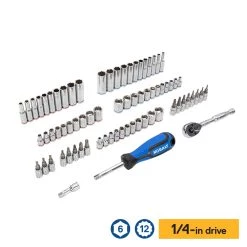 Kobalt Set Chrome 3/8-In) (1/4-In; 309-Piece Mechanic Standard (Sae) Metric Combination Polished -Default Template 7 44194581