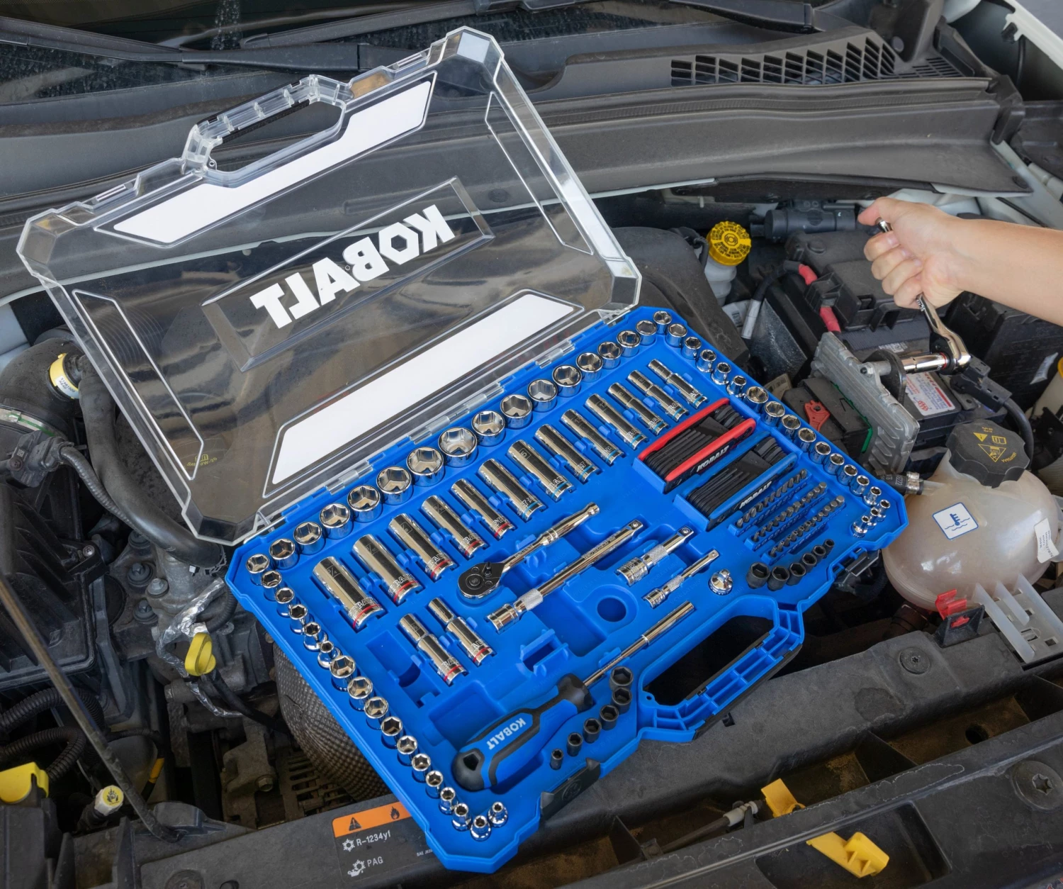 Kobalt Set Chrome 3/8-In) 135-Piece (1/4-In; Mechanic Standard (Sae) Metric Combination Polished 8 Kobalt Set Chrome 3/8-In) 135-Piece (1/4-In; Mechanic Standard (Sae) Metric Combination Polished - Image 6