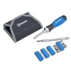 Kobalt Set Handle Screwdriver Rubber 27-Piece Ratcheting Multi-Bit -Default Template 7 45400361